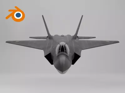 Fighter jet F35 - Multirole combat aircraft 3D model