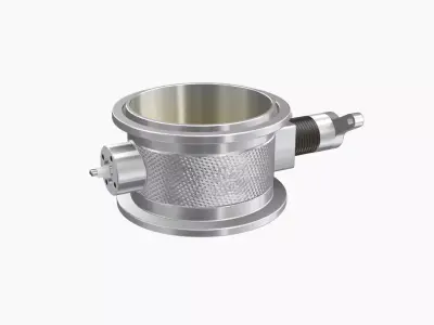 WIlson Manifolds Hi-boost Vband billet throttle body Low-poly 3D model