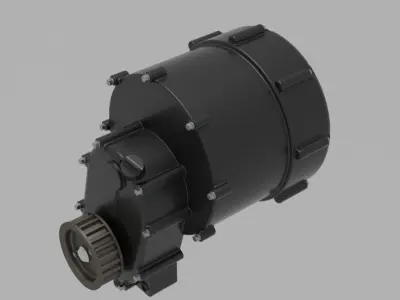 electric motor for motorcycle 3D model