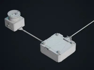 FPV Drone Parts Set Vol 2 Low-poly 3D model