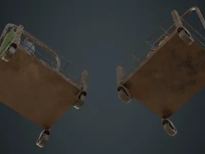 Gas Cylinder 3C Low-poly 3D model