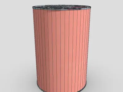 Tin Can 2 Low-poly 3D model