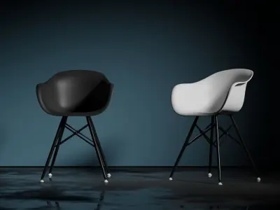 Plastic chair Free low-poly 3D model purchase