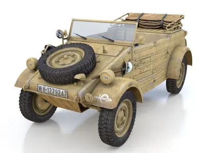 VW - Typ 82 - Kuebelwagen - XIV Panzerkorps 3D model
