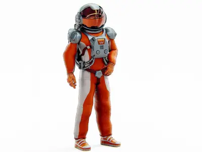 ASTRONAUT V-4  Rigged for Unreal Engine - Unity - MIXAMO  3D model