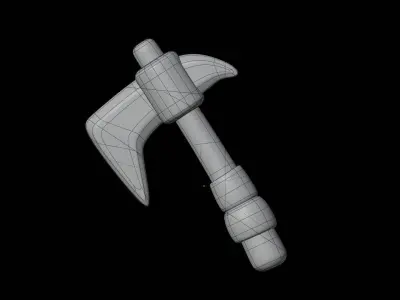 Game Axe 3D Illustration 3D model