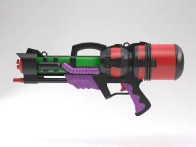 Big Plastic Water Gun 3D model
