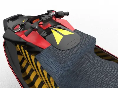 Jet ski 01 Low-poly 3D model