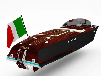 3D model Riva Boat 3D model