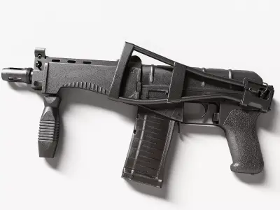 Machine gun cp-3m 3D model