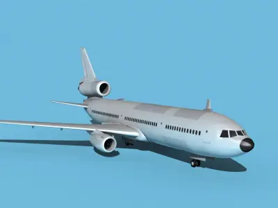 McDonnell Douglas MD-11 Bare Metal 3D model