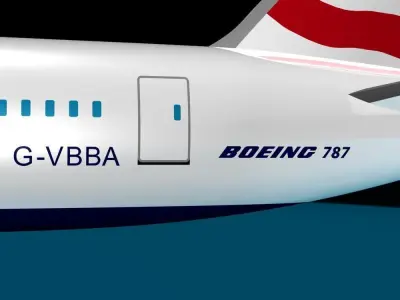 British Airways 787-9 3D model