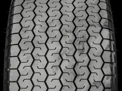 Dunlop 271 CR65 600L 15 R7 Revamped 3D model