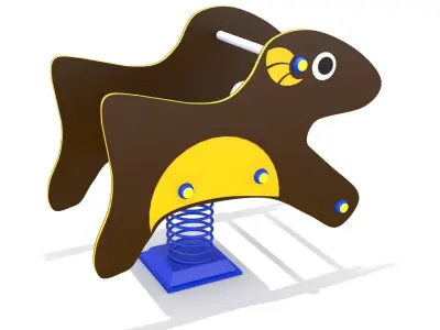 Goat Rider Playground Free low-poly 3D model