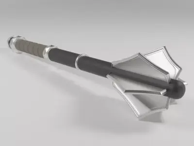 Valkyrie Battle Mace Low-poly 3D model