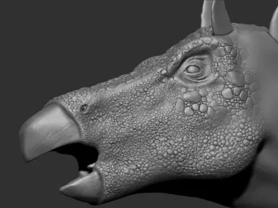 Dinosaur Stegosaurus Sculpt Project 3D model