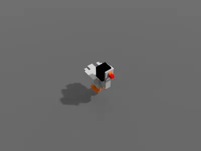 Voxel Emo Gosse Low-poly 3D model