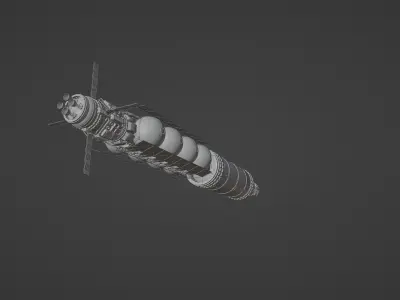 Spacestation - Realistic 3D model of a spacestation 3D model