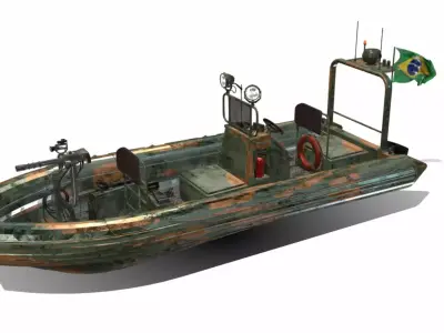 BARCO PATRULHA SURUCUCU BR Low-poly 3D model