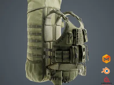 Military Tactical Props Vol 01 Low-poly 3D model