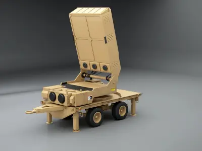 Epirus Leonidas Anti-Drone System Low-poly 3D model