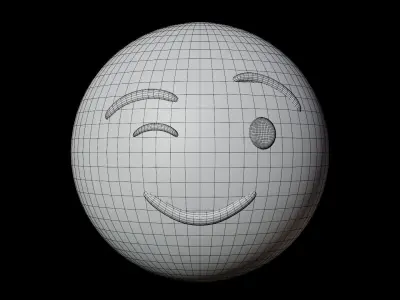 10 Emoticon Yellow Ball Pack Part 5 3D model