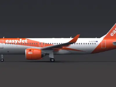 EasyJet A320 3D model