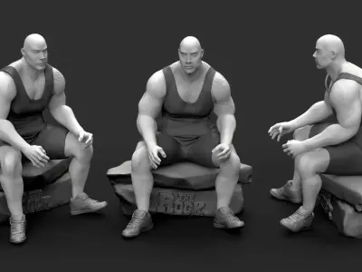 The Rock 3D Printable Free Free 3D print model