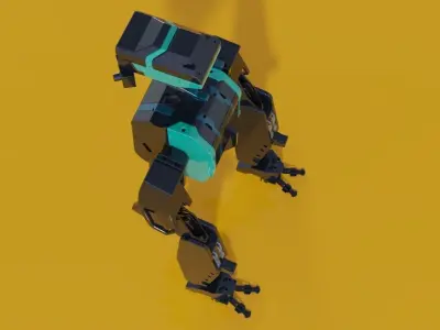 Robotic  heavy scifi mech hard surface  3D model
