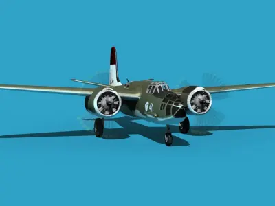 Douglas A-20E Havoc V05 3D model
