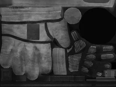 jianzhu x - ray of pair of shoes Free 3D model