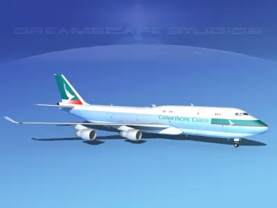 Boeing 747-8I Cathay Pacific Cargo 3D model