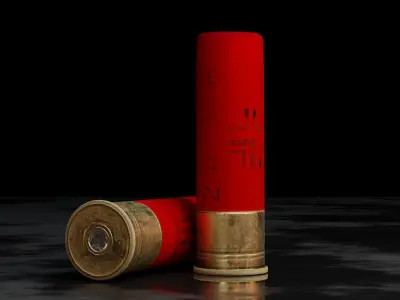 Shotgun Apocalyptic Free low-poly 3D model