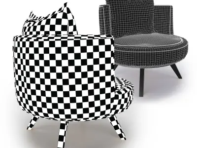 Round Chair Free 3D model