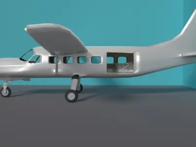 Cessna 208 blank 3D model