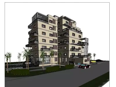 Residential Commercial Building 3D model