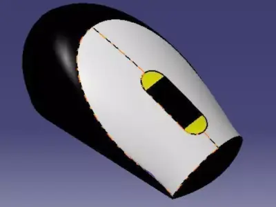 Mouse computer 3D model