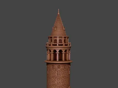 Galata Tower 3D print model
