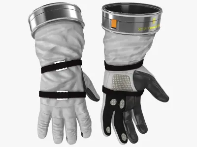 Space Gloves Collection 3D model