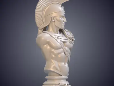 Roman Centurion Armor Historical Soldier Sculpture PM-1026 3D print model