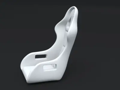 Car racing seat 3D model
