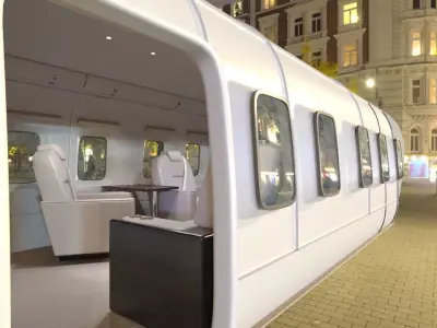 Helicopter Mi 171 interior 3D model