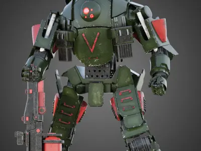 Titanfall Atlas RIGGED 3D model