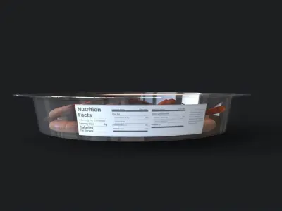 Shrimp Cocktail Low-poly 3D model