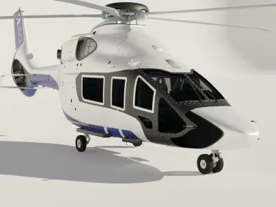 Airbus Helicopters H160 animated  3D model