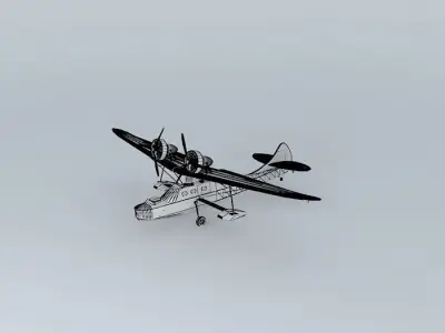 ARGO AIRCRAFTS A2 Silver swan 3D model
