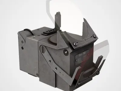 Revi 16B  WWII German optical sight  Low-poly 3D model
