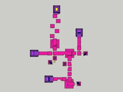 Temple 6 - Christal Temple Low-poly 3D model