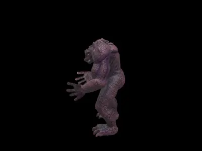 Monster humanoid creature Free low-poly 3D model