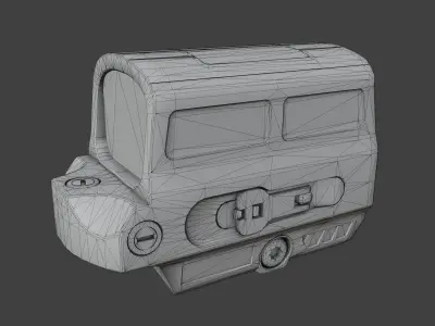 Holosun HS512GD Reflex Sight Low-poly 3D model